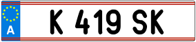 Trailer License Plate